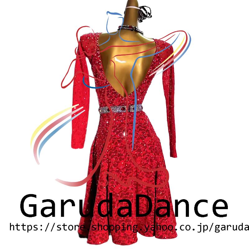Garuda SHOP 社交ダンス高級衣装 セミオーダードレス ラテン競技高級 