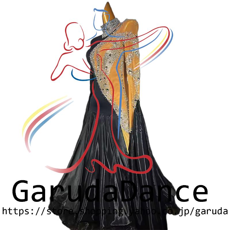 Garuda SHOP　レディース社交ダンス衣装　競技ドレスモダンドレス高級ドレス　発表会用演出服　 高級服　セミオーダー可　スタンダードドレス　品番10128_2