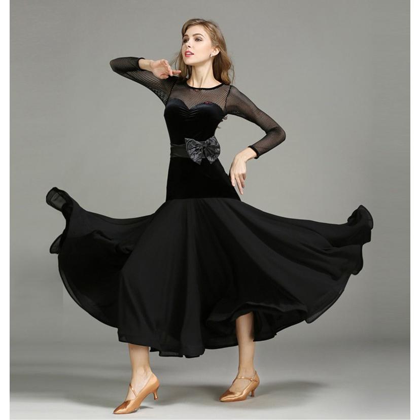 Garuda Shop 社交ダンスドレス モダンダンス レッスンウエアお洒落ワンピース ルンバ サンバ ウエストリボン飾 2色展開 品番1014 1014 Garuda Shop 通販 Yahoo ショッピング