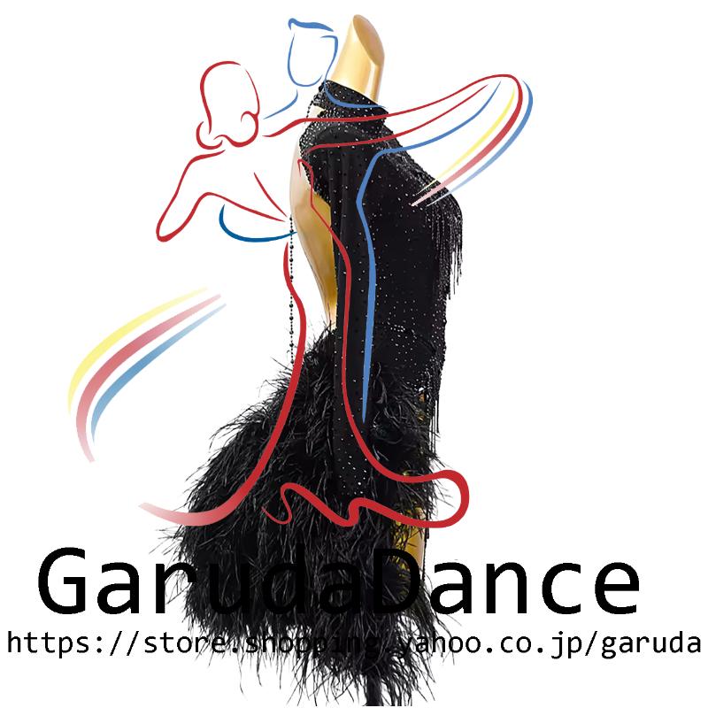 Garuda SHOP　社交ダンス高級衣装　セミオーダードレス　ラテン競技高級ドレス パーティードレス　社交ダンス衣装ラテン　 社交ダンス衣装ルンバ 　品番10145_2