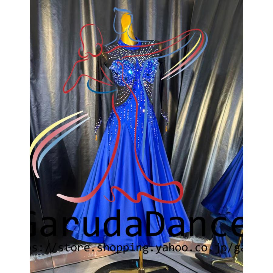 Garuda SHOP 社交ダンス高級衣装 セミオーダードレス ラテン競技高級ドレス パーティードレス 社交ダンス衣装ラテン  社交ダンス衣装ルンバ  品番10186の画像