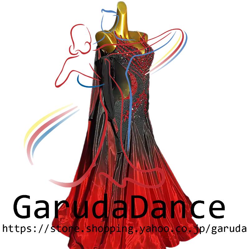 Garuda SHOP レディース社交ダンス衣装 競技ドレスモダンドレス高級