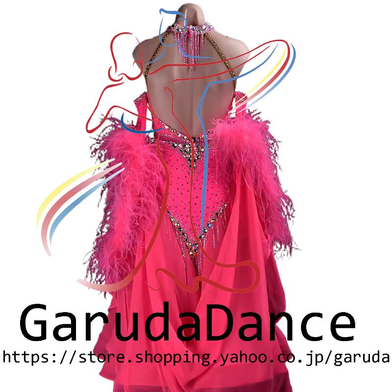 3.4 社交ダンス 競技会 デモ用 ドレス モダン スタンダード Mサイズ Garuda SHOP 社交ダンス競技ドレス デモ用 発表会用演出服