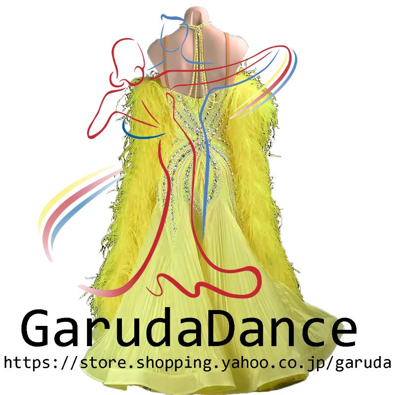 Garuda SHOP　レディース社交ダンス衣装　競技ドレスモダンドレス高級ドレス　発表会用演出服　 高級服　セミオーダー可　スタンダードドレス　品番10292_1
