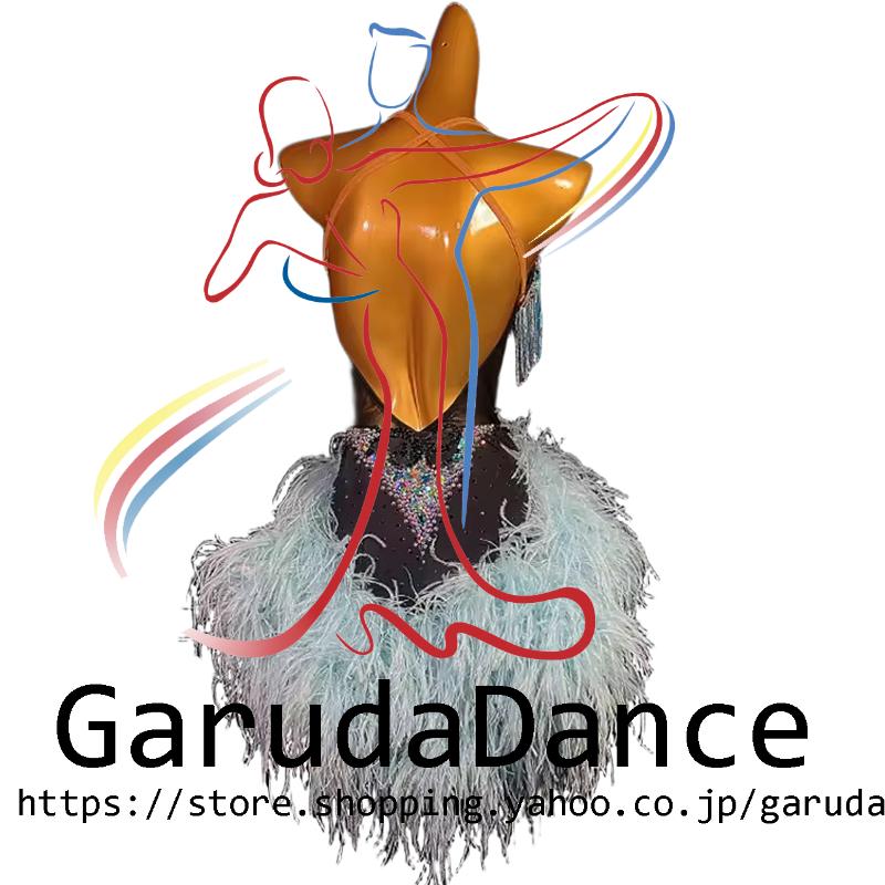 Garuda SHOP　社交ダンス高級衣装　セミオーダードレス　ラテン競技高級ドレス パーティードレス　社交ダンス衣装ラテン　 社交ダンス衣装ルンバ 　品番10334_2