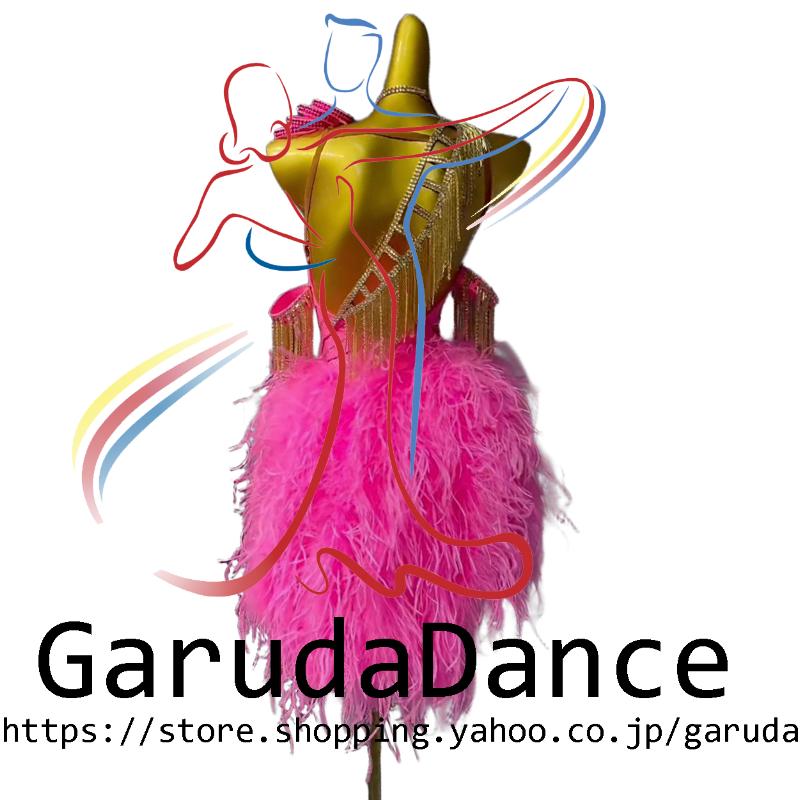 Garuda SHOP　社交ダンス高級衣装　セミオーダードレス　ラテン競技高級ドレス パーティードレス　社交ダンス衣装ラテン　 社交ダンス衣装ルンバ 　品番10482_1