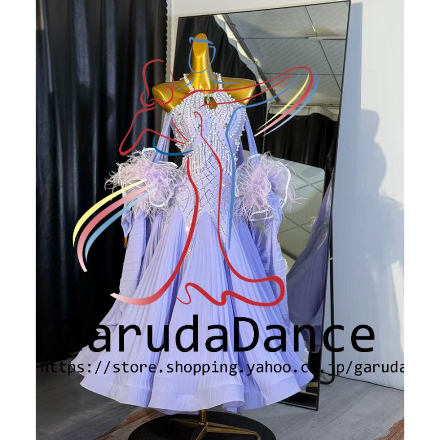 Garuda SHOP レディース社交ダンス衣装 競技ドレスモダンドレス高級