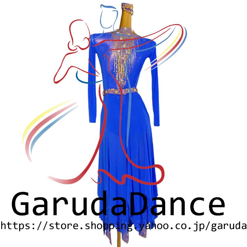 Garuda SHOP 社交ダンス高級衣装 セミオーダードレス ラテン競技高級ドレス パーティードレス 社交ダンス衣装ラテン  社交ダンス衣装ルンバ  品番10611の画像