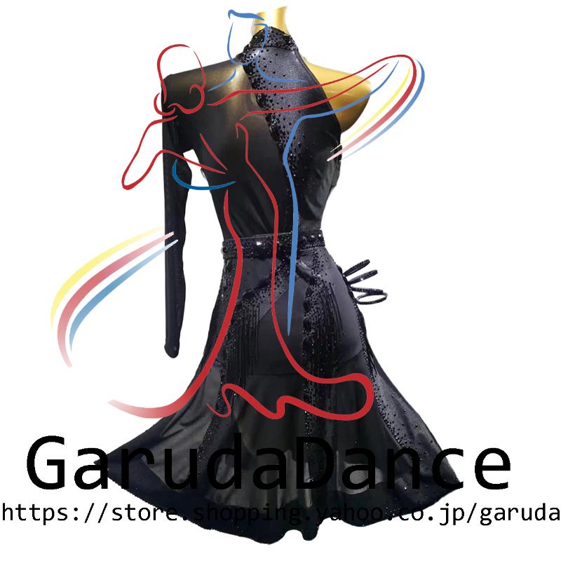 Garuda SHOP　社交ダンス高級衣装　セミオーダードレス　ラテン競技高級ドレス パーティードレス　社交ダンス衣装ラテン　 社交ダンス衣装ルンバ 　品番10666_1
