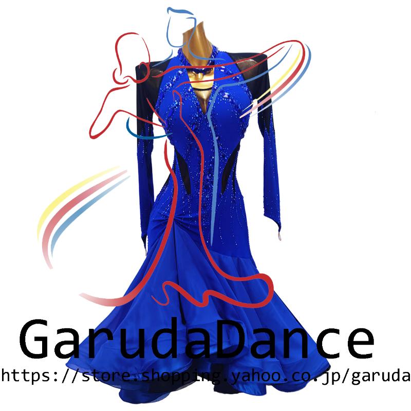 新品★ラテンドレス★SM★社交ダンス★ドレープ★パーティー★競技会★ルンバ Garuda SHOP 社交ダンス高級衣装 セミオーダードレス ラテン競技高級