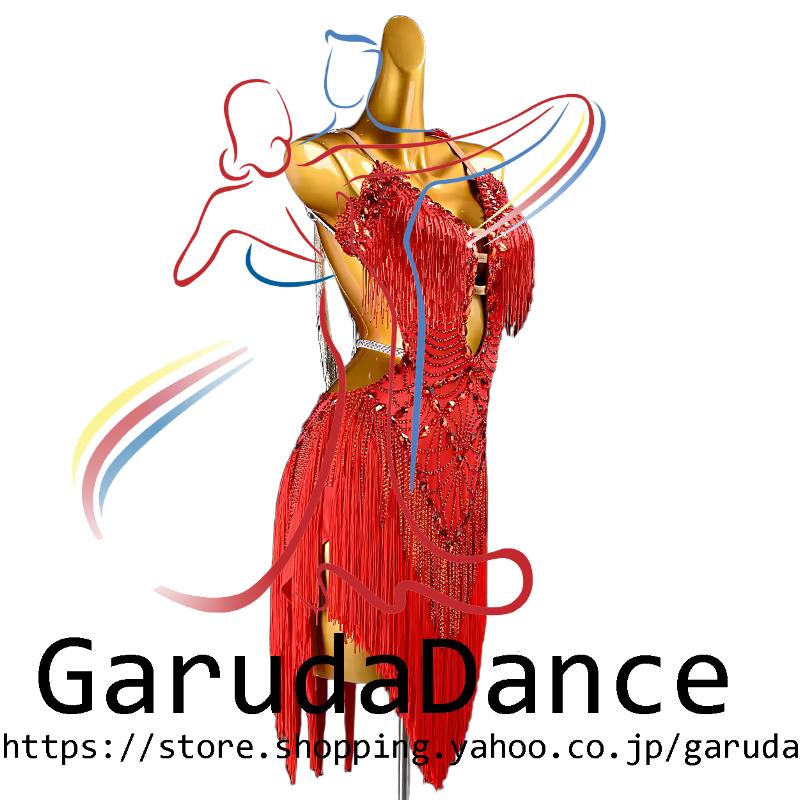 Garuda SHOP 社交ダンス高級衣装 セミオーダードレス ラテン競技高級