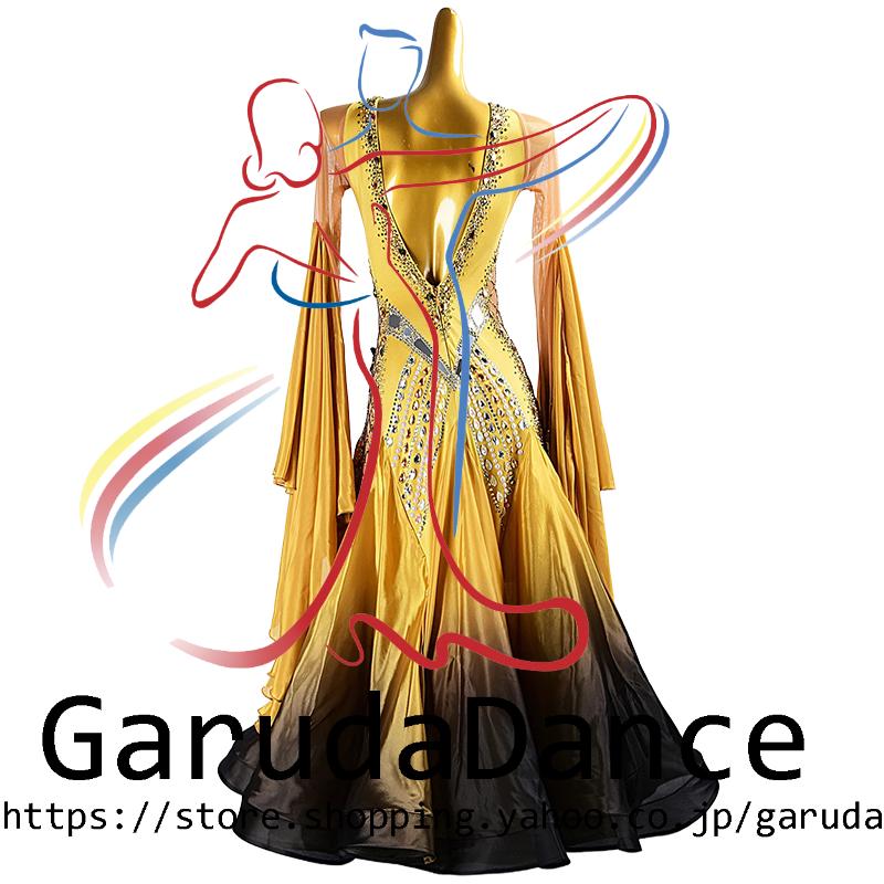 Garuda SHOP レディース社交ダンス衣装 競技ドレスモダンドレス高級