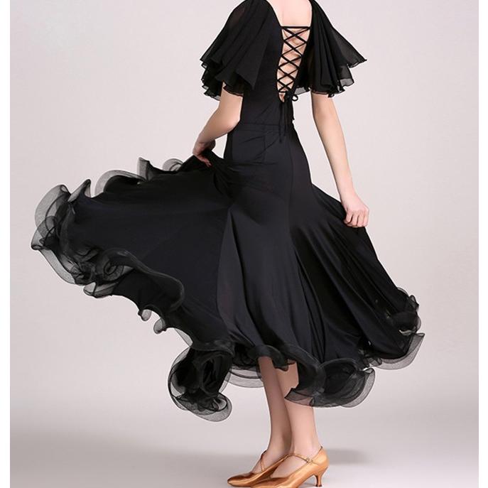 Garuda SHOP　社交ダンス衣装　モダンロングスカート　5色展開　練習競技着 デモ用  レッスンウエア　シンプル上品新品　スカートの単品　品番1074 | 