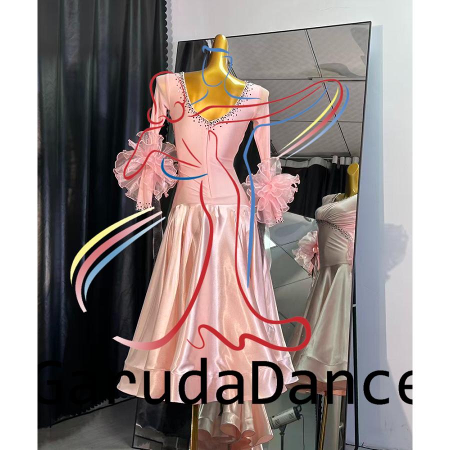 Garuda SHOP レディース社交ダンス衣装 モダンドレス パーティードレス 