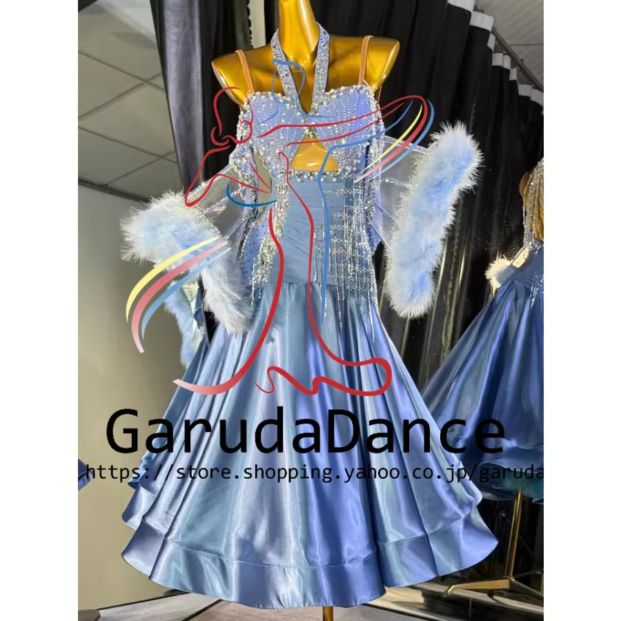 Garuda SHOP レディース社交ダンス衣装 競技ドレスモダンドレス高級