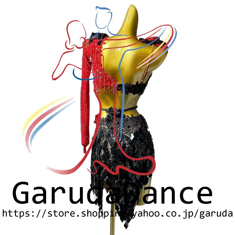 Garuda SHOP 社交ダンス高級衣装 セミオーダードレス ラテン競技高級