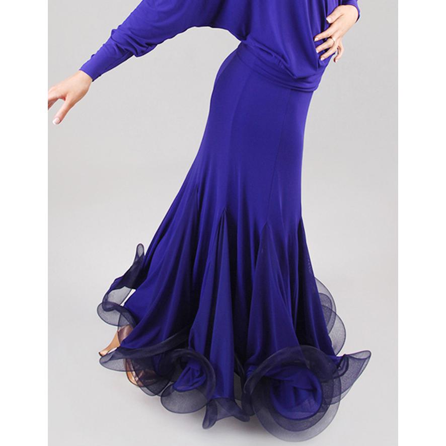 Garuda SHOP　社交ダンス衣装　モダンロングスカート　5色展開　練習競技着 デモ用  レッスンウエア　シンプル上品新品　スカートの単品　品番1074 |  | 06