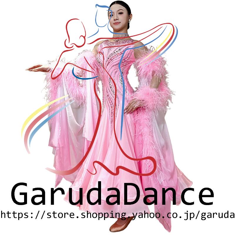 Garuda SHOP　レディース社交ダンス衣装　競技ドレスモダンドレス高級ドレス　発表会用演出服　 高級服　セミオーダー可　スタンダードドレス　品番10806_2