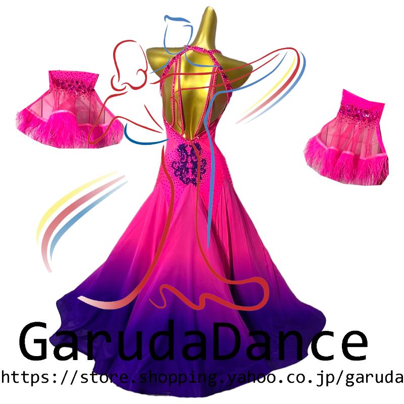 Garuda SHOP レディース社交ダンス衣装 競技ドレスモダンドレス高級