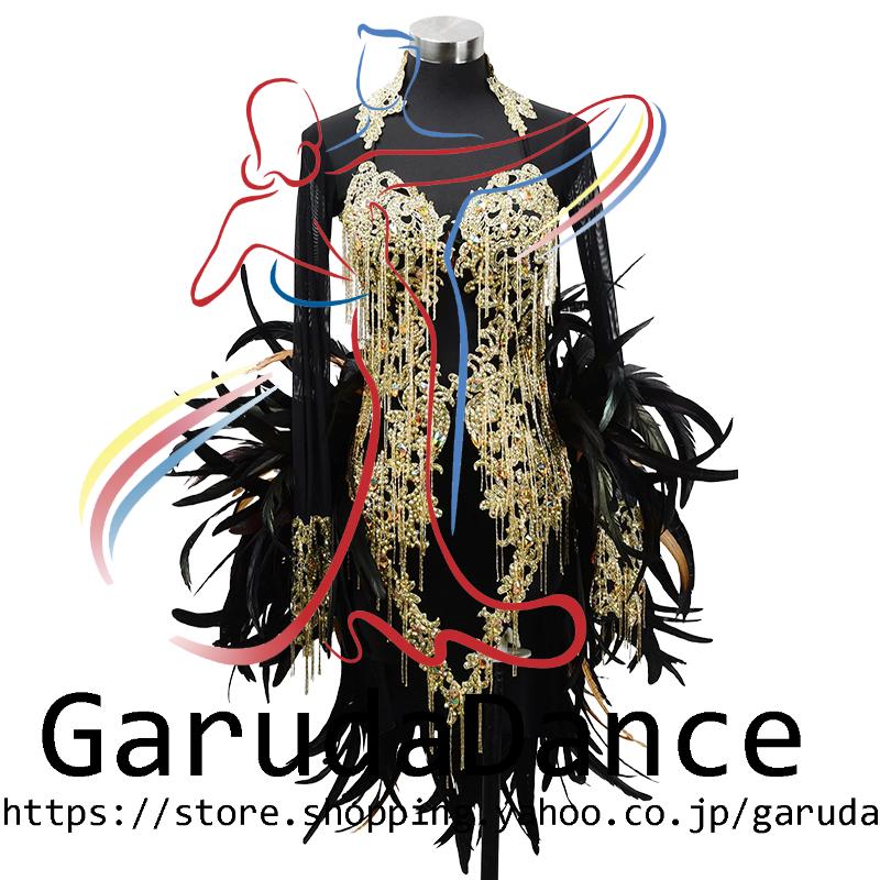 Garuda SHOP 社交ダンス高級衣装 セミオーダードレス ラテン競技高級