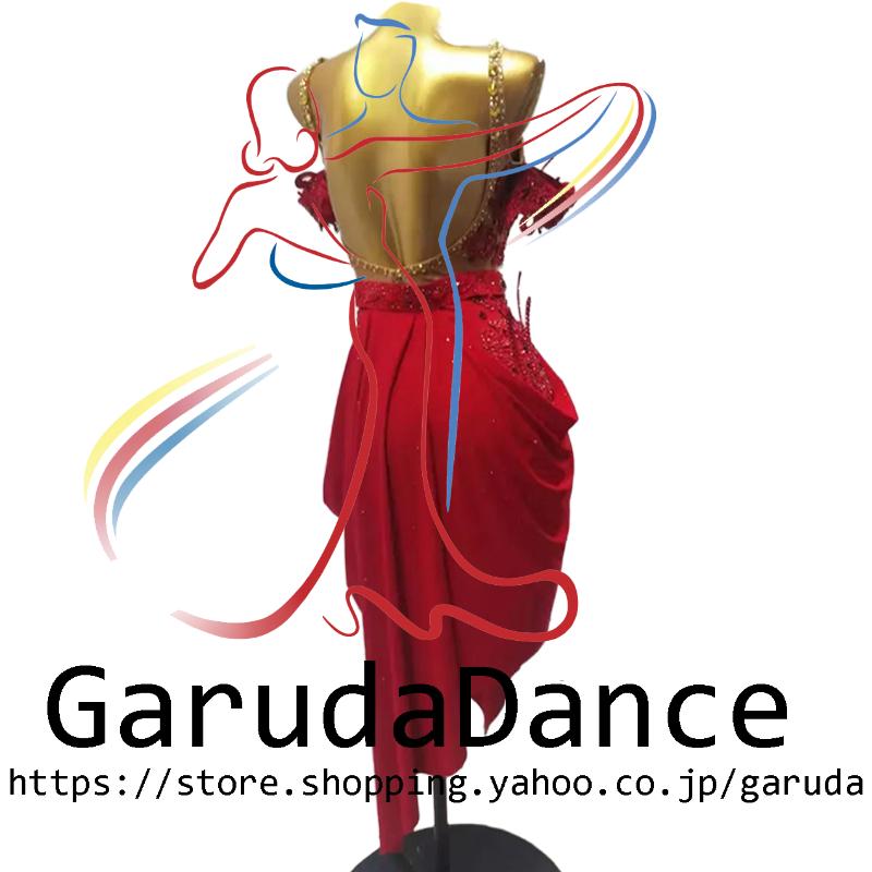 Garuda SHOP 社交ダンス高級衣装 セミオーダードレス ラテン競技高級
