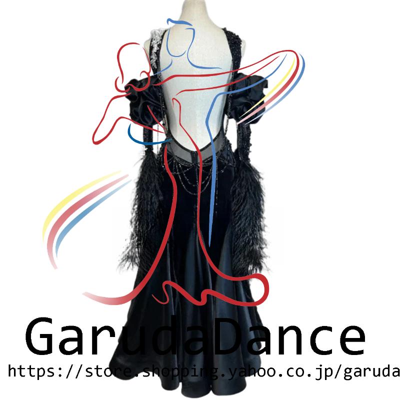 Garuda SHOP　レディース社交ダンス衣装　競技ドレスモダンドレス高級ドレス　発表会用演出服　 高級服　セミオーダー可　スタンダードドレス　品番11012_4