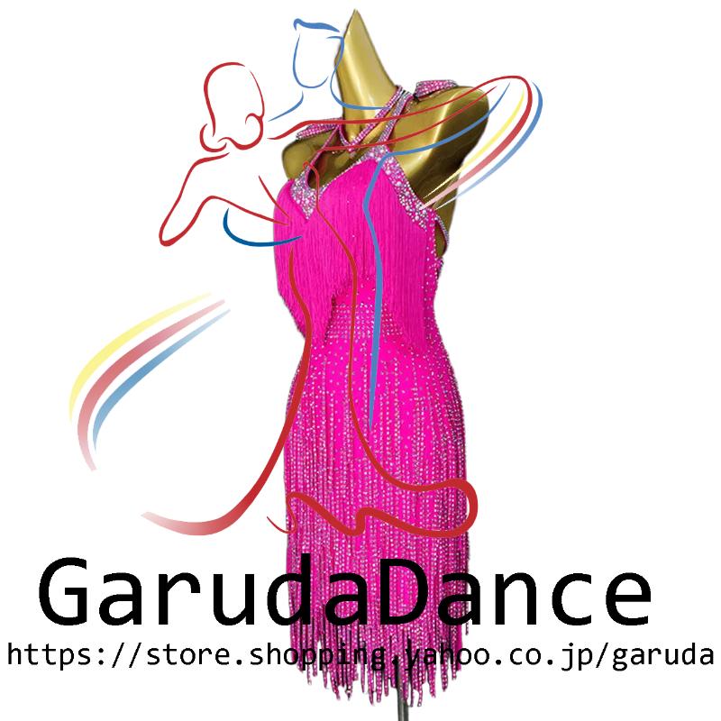 Garuda SHOP　社交ダンス高級衣装　セミオーダードレス　ラテン競技高級ドレス パーティードレス　社交ダンス衣装ラテン　 社交ダンス衣装ルンバ 　品番11018_2