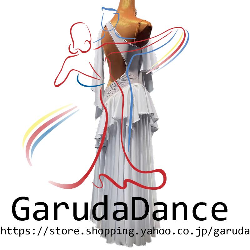 Garuda SHOP　社交ダンス高級衣装　セミオーダードレス　ラテン競技高級ドレス パーティードレス　社交ダンス衣装ラテン　 社交ダンス衣装ルンバ 　品番11033_2