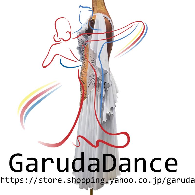 Garuda SHOP　社交ダンス高級衣装　セミオーダードレス　ラテン競技高級ドレス パーティードレス　社交ダンス衣装ラテン　 社交ダンス衣装ルンバ 　品番11033_3