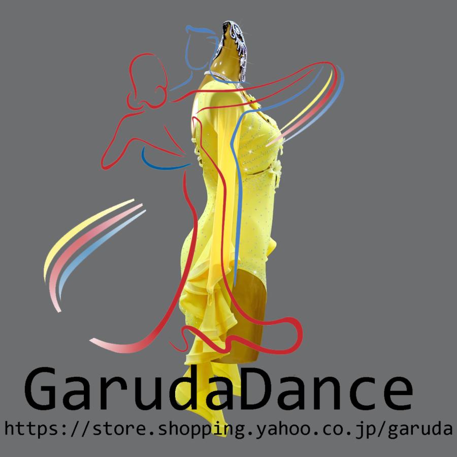 Garuda SHOP　レディース社交ダンス衣装　サイズ調整対応　ラテン練習競技レッスンウエア　パーティーダンス発表会ワンピース お得セット品　品番11263_5