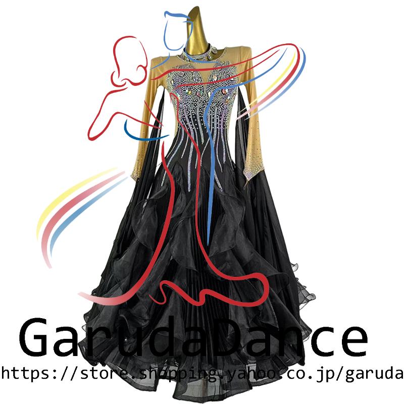 Garuda SHOP　レディース社交ダンス衣装　競技ドレスモダンドレス高級ドレス　発表会用演出服　 高級服　セミオーダー可　スタンダードドレス　品番11285 | 