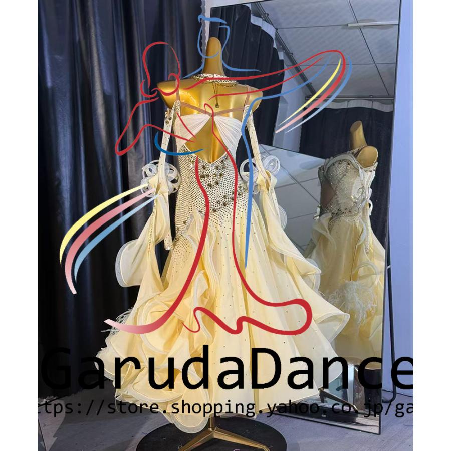 Garuda SHOP レディース社交ダンス衣装 競技ドレスモダンドレス高級