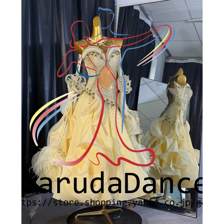 Garuda SHOP レディース社交ダンス衣装 競技ドレスモダンドレス高級