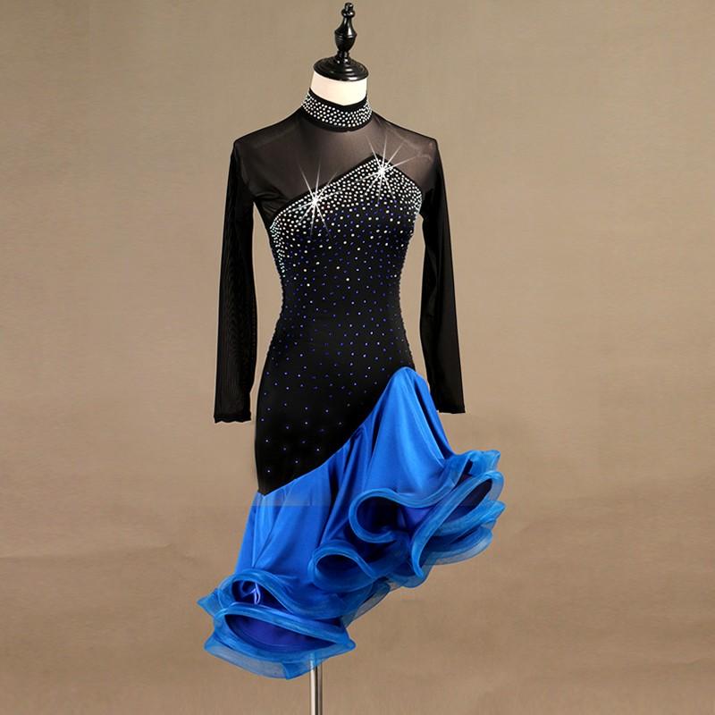 Garuda SHOP　社交ダンス衣装レディース　ラテン練習競技レッスンウエア　ショートワンピース　社交ダンス 練習着　モダン