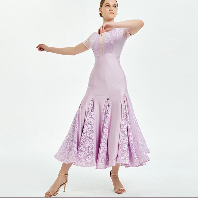 Garuda Shop 社交ダンス衣装レディースダンスレッスン練習ドレス ロングワンピース 激安 社交ダンス モダン新作 レース付 ３色 1663 Garuda Shop 通販 Yahoo ショッピング