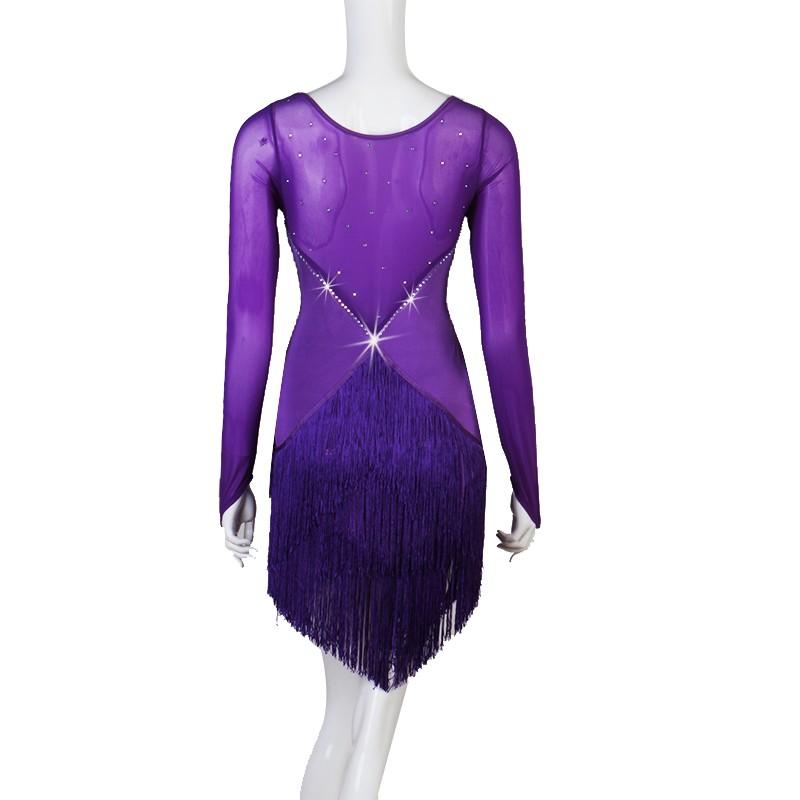 Garuda SHOP　社交ダンス衣装レディース　新登場　ラテン練習競技レッスンウエア　発表会ダンスドレスモダン新品　サイズ調整可　Vネック　2色 |  | 01