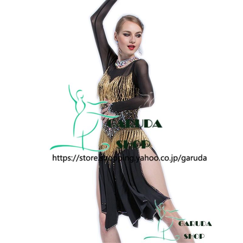 Garuda SHOP レディース社交ダンス衣装 競技ドレス ラテンドレス