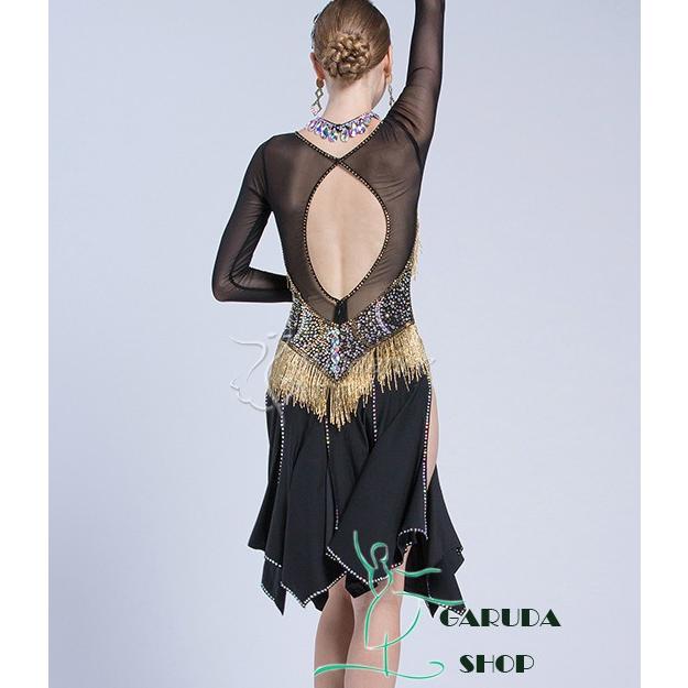 Garuda SHOP レディース社交ダンス衣装 競技ドレス ラテンドレス