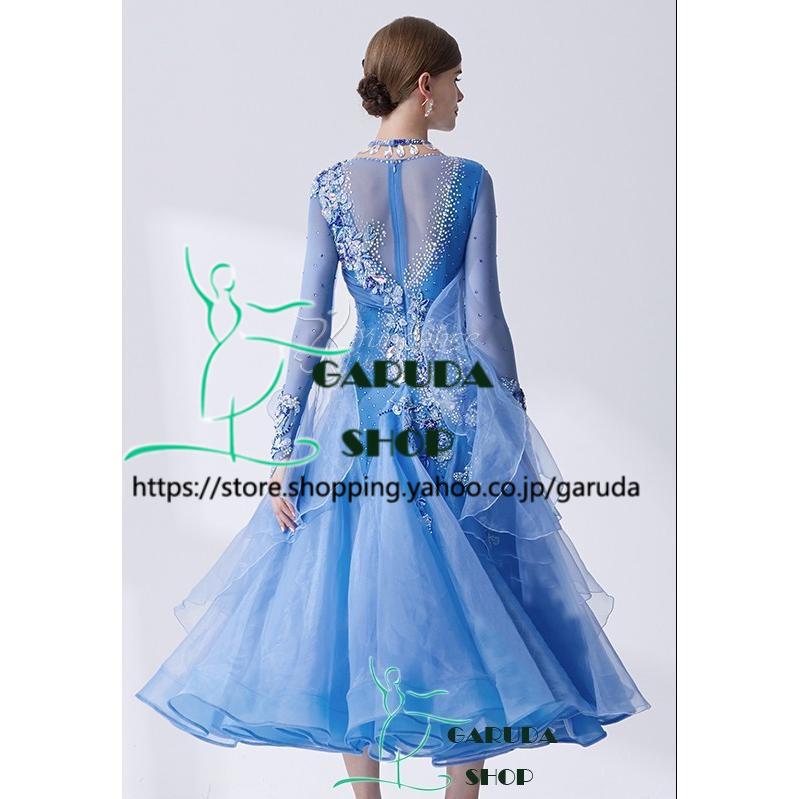 Garuda SHOP レディース社交ダンス衣装 競技ドレス ワルツドレス Garuda SHOP レディース社交ダンス衣装 競技ドレス ワルツドレス
