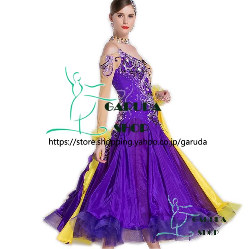 即納 最大半額 Garuda Shop レディース社交ダンスドレス モダン競技ドレス ワルツドレス高級品 発表会用パーティードレスワンピース セミオーダー可 品番2177 即納最大半額 Www Ladislexia Net