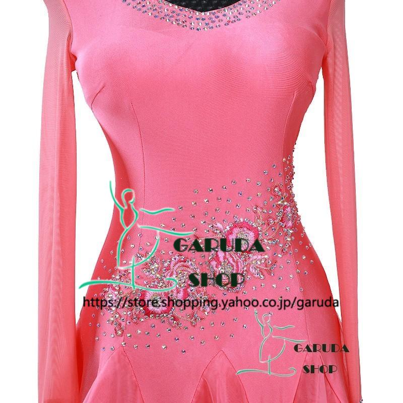 Garuda SHOP　レディース社交ダンスドレス　競技ドレス　新入荷新品　発表会用演出服パーティードレスワンピース　セミオーダー可　 品番2412_2
