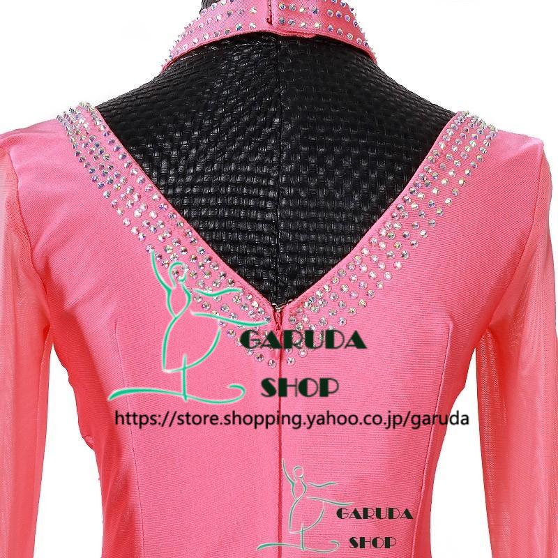 Garuda SHOP　レディース社交ダンスドレス　競技ドレス　新入荷新品　発表会用演出服パーティードレスワンピース　セミオーダー可　 品番2412_3