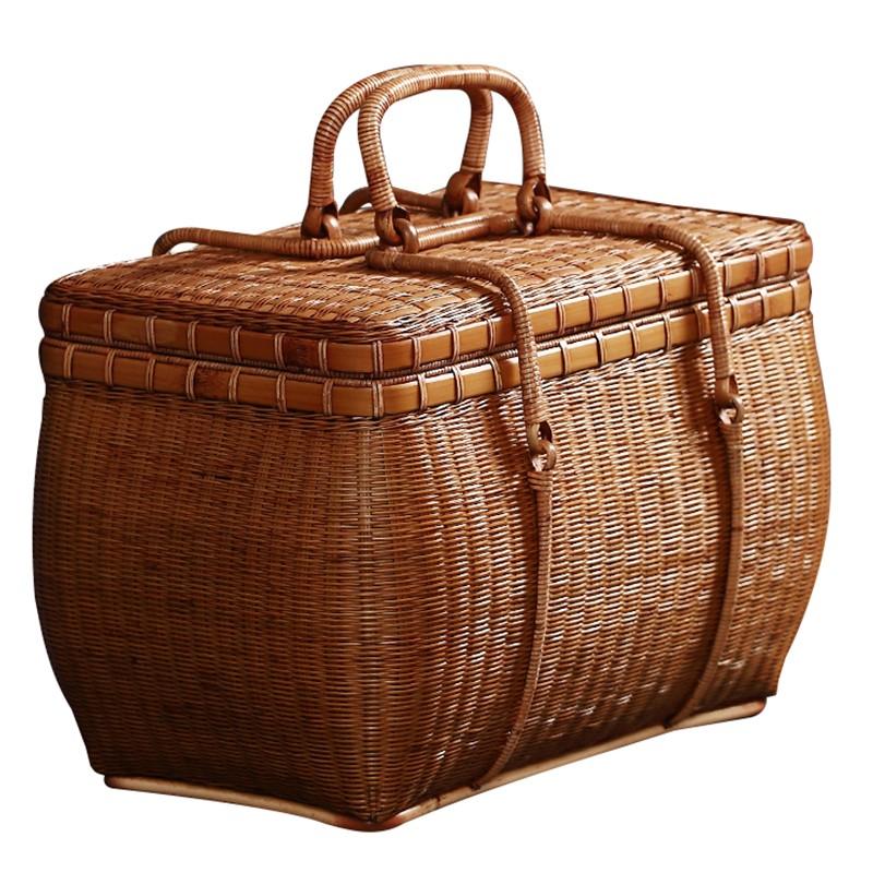 Garuda雑貨 ナチュラル手作りかごバッグ 手編みバック 自然素材バスケット 竹籠 ショートバスケット 持ち手付き 収納箱 茶道 品番2593 2593 Garuda Shop 通販 Yahoo ショッピング