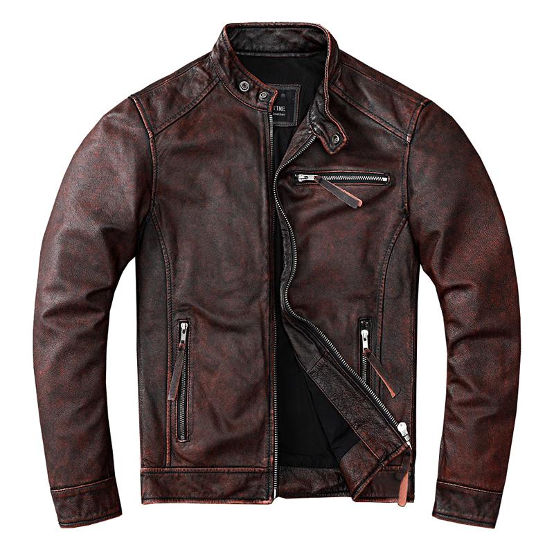 売れ筋がひ贈り物 超人気の経典 秋冬新作 ライダースジャケット メンズレザージャケット 牛革 キャンバス スプライシング 立ち襟 レトロ かっこいい ファッション コート ジャケット