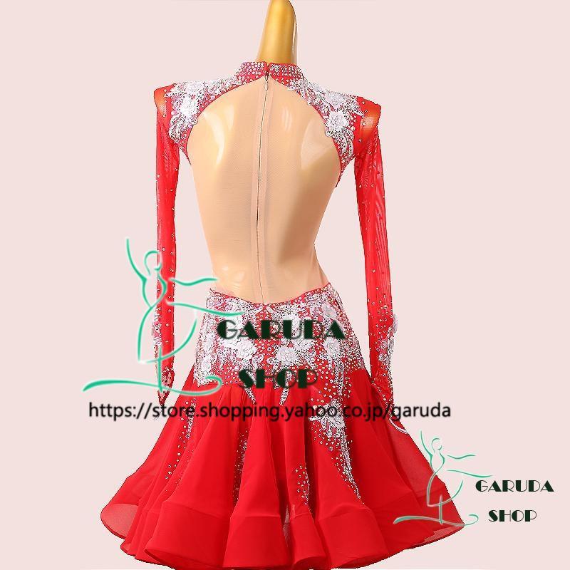 Garuda SHOP レディース社交ダンス衣装 競技ドレス ラテンドレス 高級