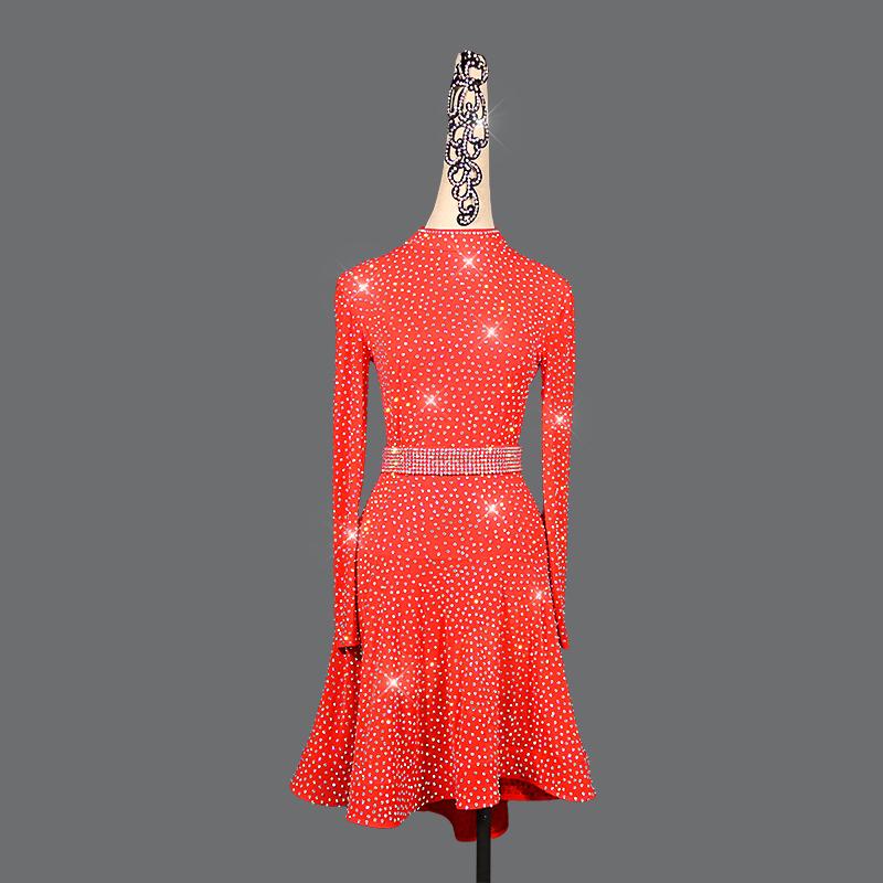 Garuda SHOP　レディース社交ダンス衣装　サイズ調整対応　ラテン練習競技レッスンウエア　パーティーダンス発表会ワンピース 　品番3443 |  | 03