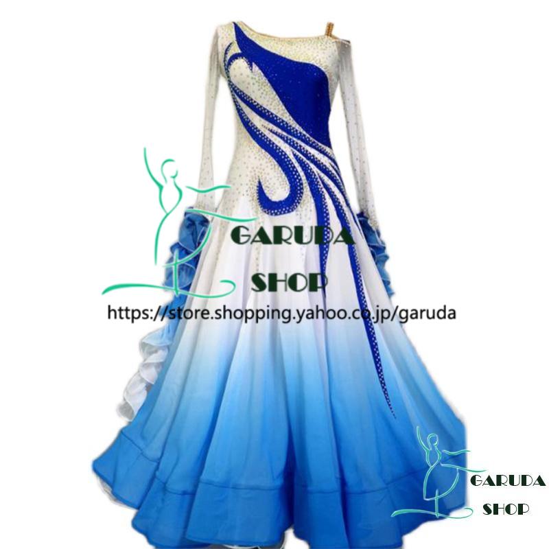 手数料安い Garuda Shop レディース社交ダンス衣装 競技ドレス ワルツドレス高級品 発表会用演出服パーティードレスワンピース サイズセミオーダー可 品番3607 珍しい Spiritnmore Com