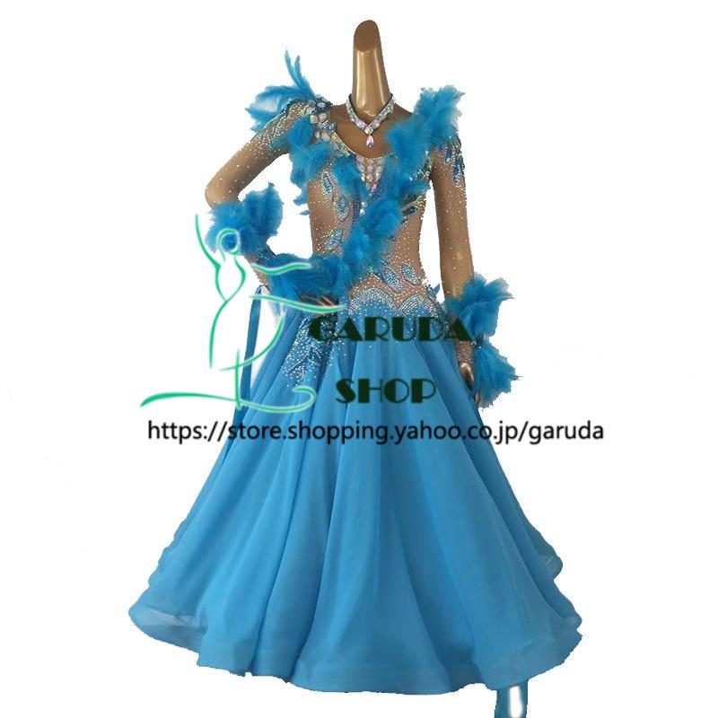 人気絶頂 Garuda Shop レディース社交ダンス衣装 競技ドレス ワルツドレス高級品 発表会用演出服パーティードレスワンピース セミオーダー可 品番3812 海外最新 Www Thedailyspud Com
