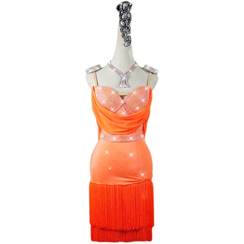 Garuda SHOP レディース社交ダンス衣装 サイズ調整対応 ラテン練習競技