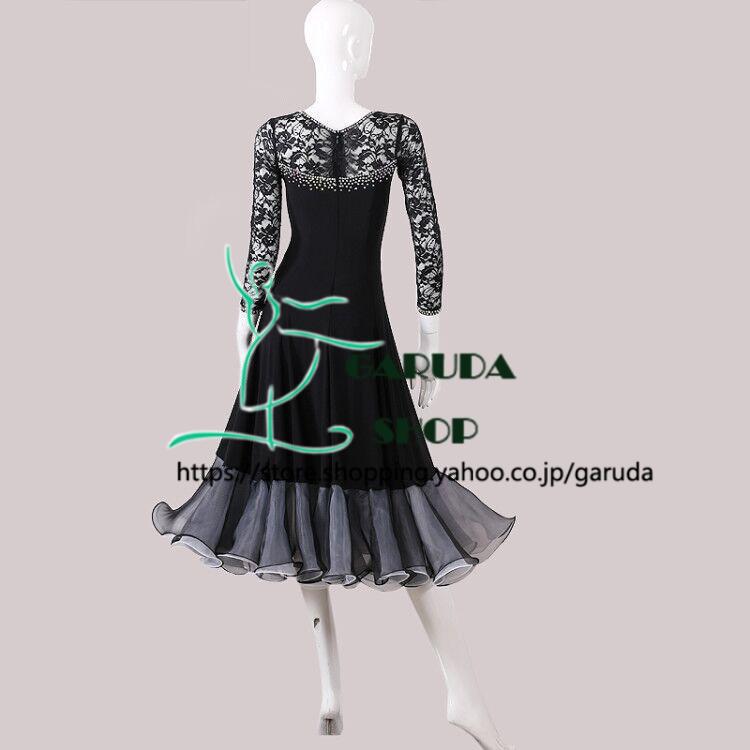 Garuda SHOP　レディース社交ダンス衣装　競技ドレス　新入荷新品　発表会用演出服パーティードレスワンピース　セミオーダー可　品番3898_1